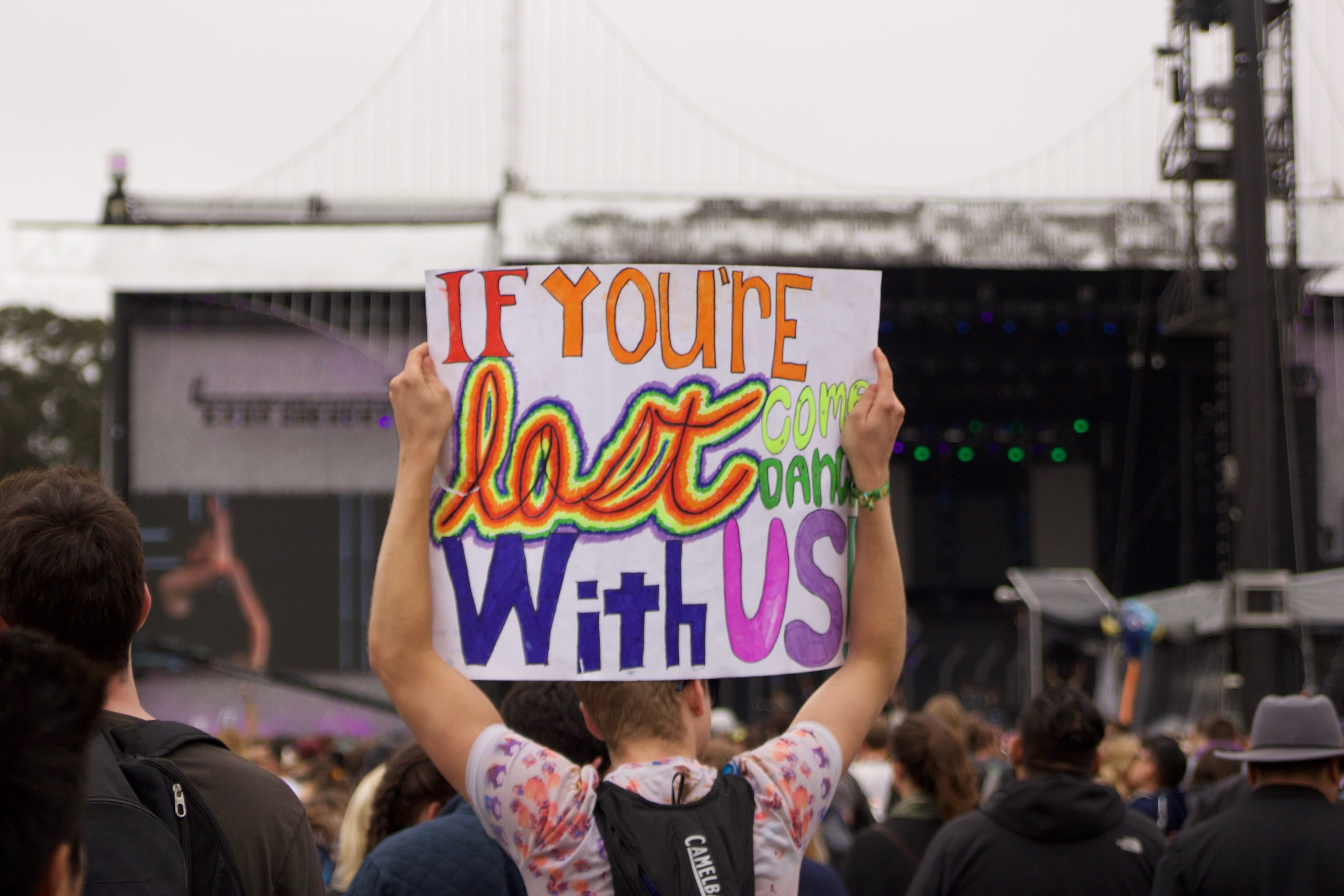 Even guys with signs know community.