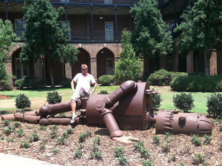 A road side distraction at the University of Alabama.