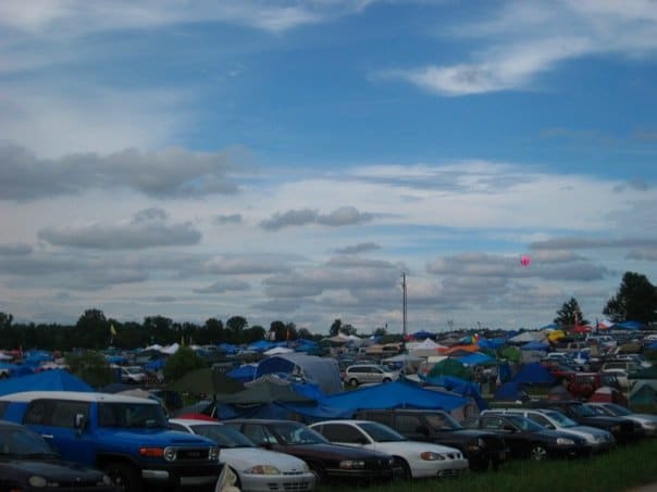 Bonnaroo camp ground.