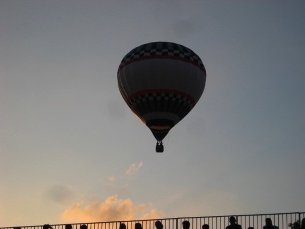 Hot air balloons over Phoenix on the Which Stage, 2010.