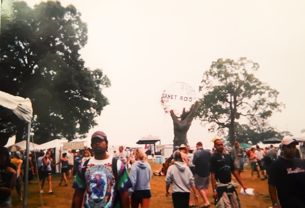 Planet Roo, under the beautiful rainy skies of Bonnaroo.